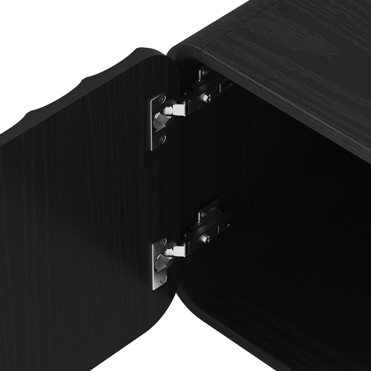 Black Wave Front Media Console 86 Inch – OROA, view 8