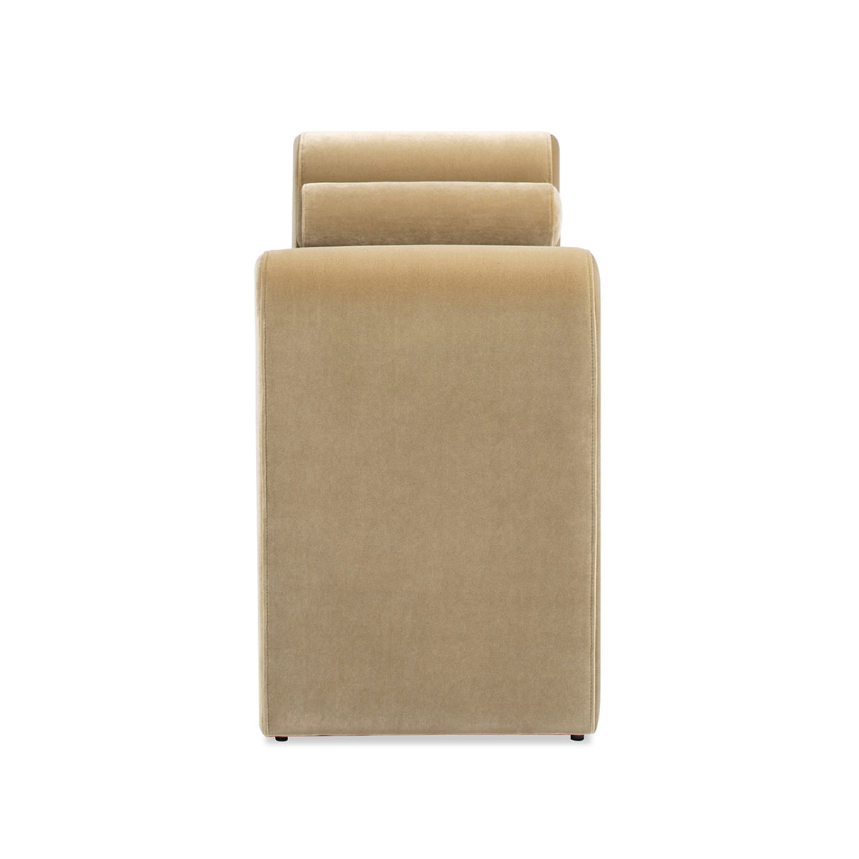 Camel Brown Arched Bench - Mason