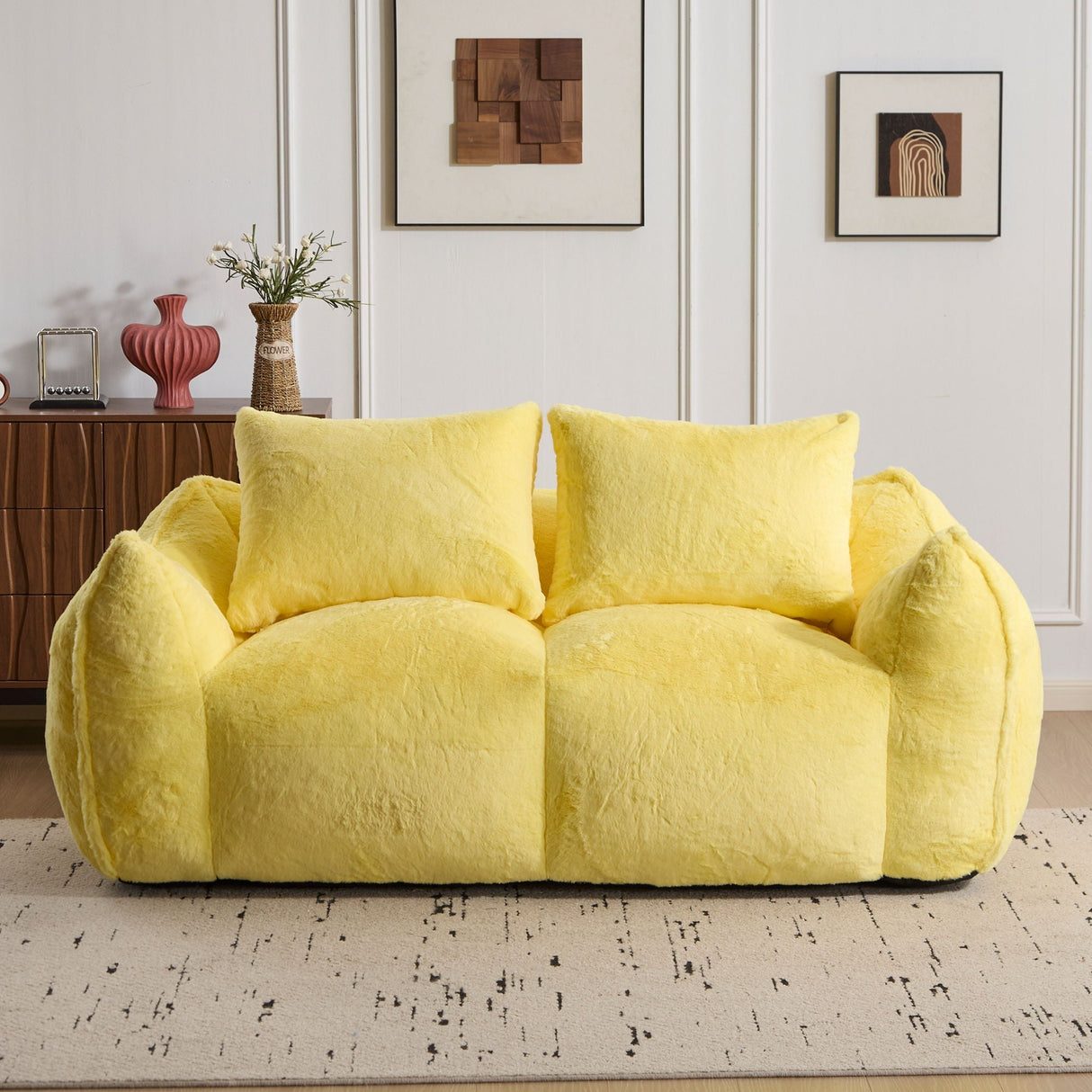 Bean Bag Couch, Ultra Soft Loveseat - OROA