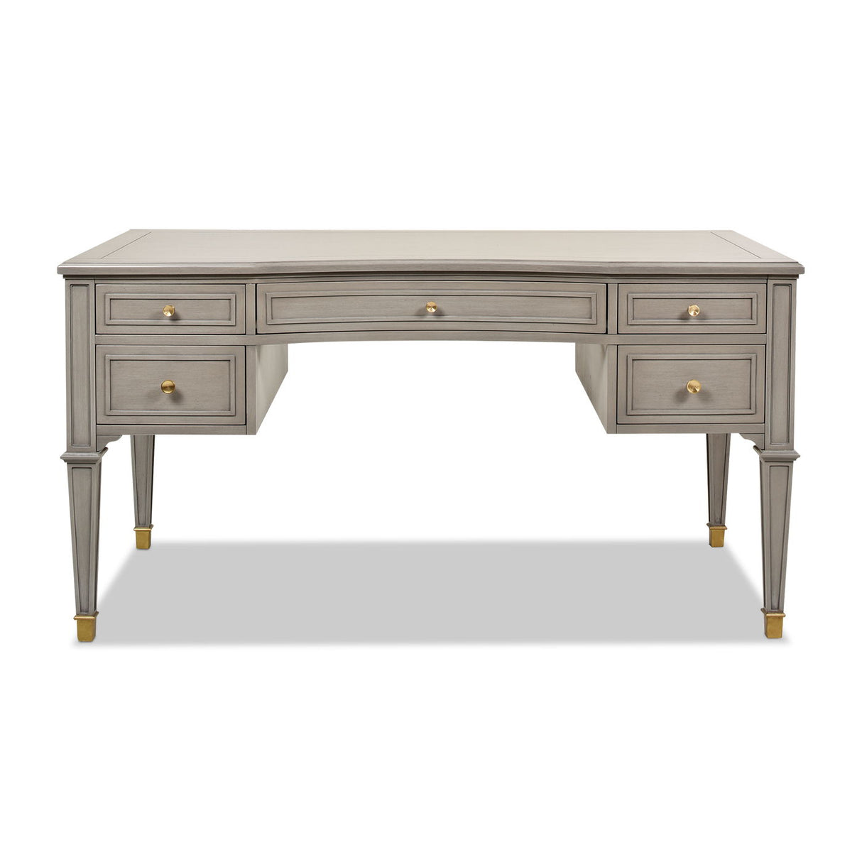 5 Drawer Executive Desk - Dove Gray