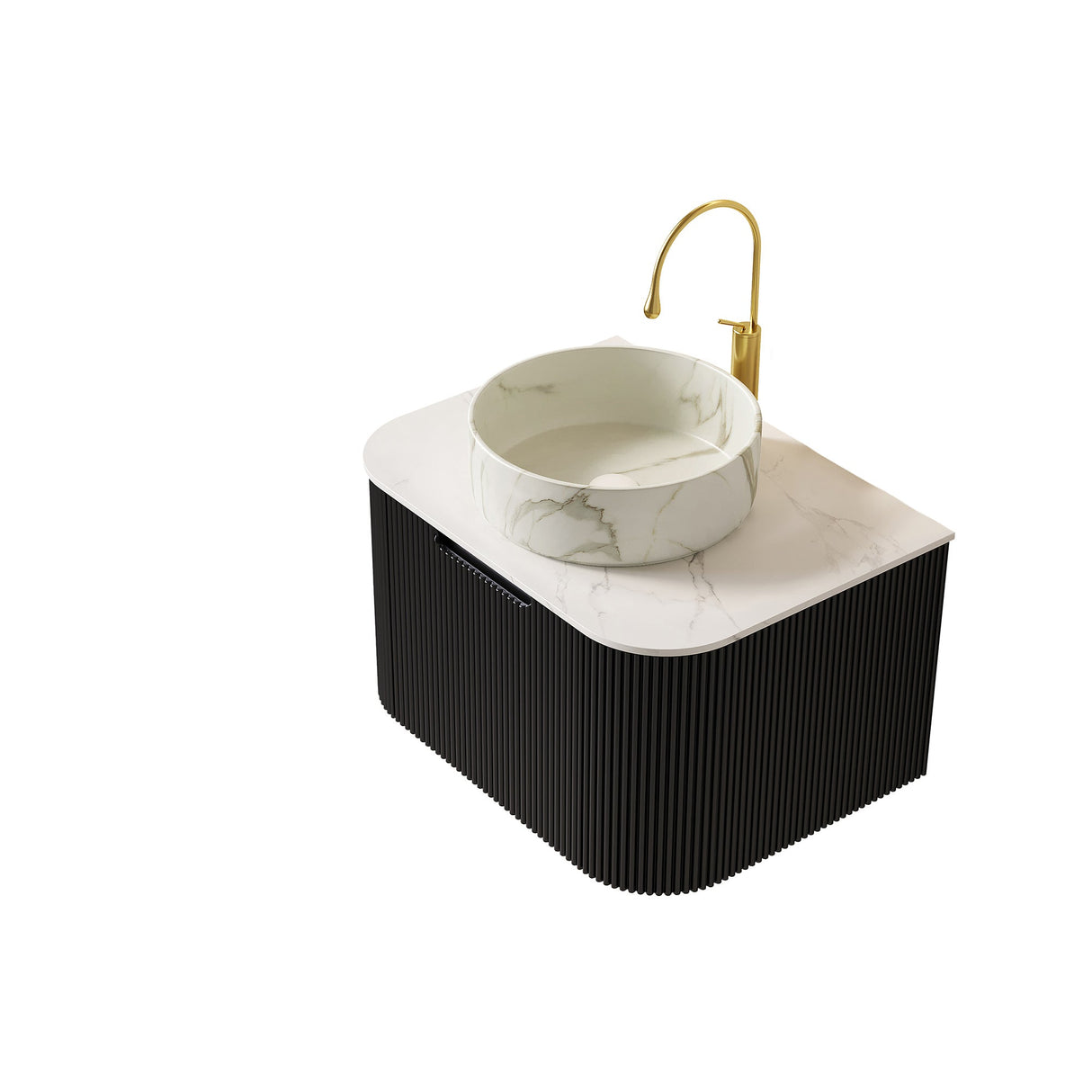 Floating Modern Bathroom Vanity & Sink - OROA