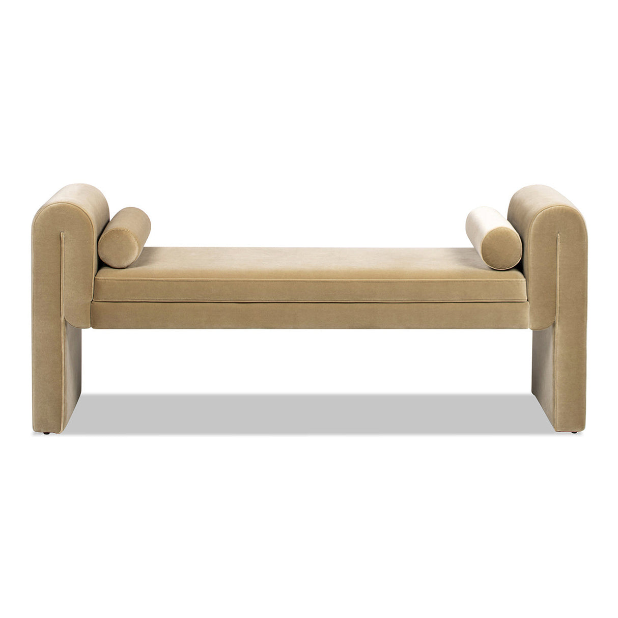 Camel Brown Arched Bench - Mason