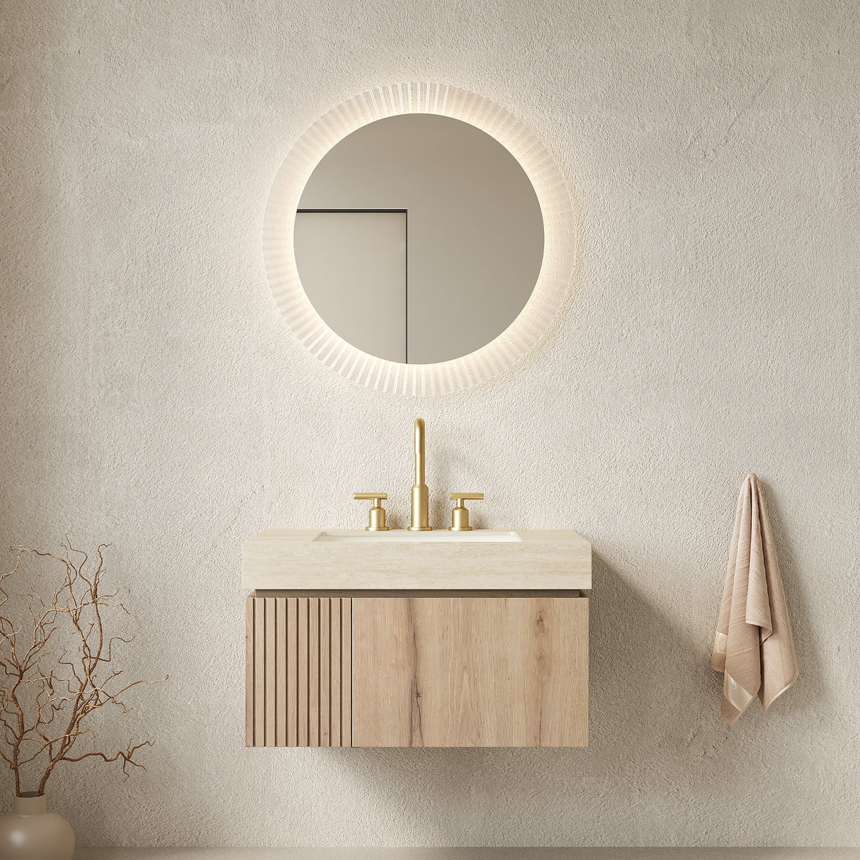 Modern Bathroom Vanity & Sink - OROA