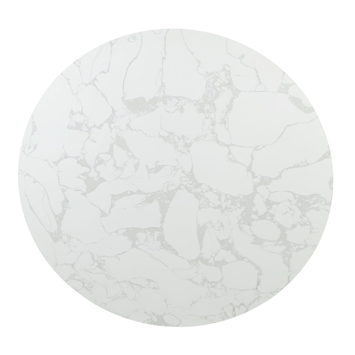Round Dining Table - Marble / Espresso - OROA