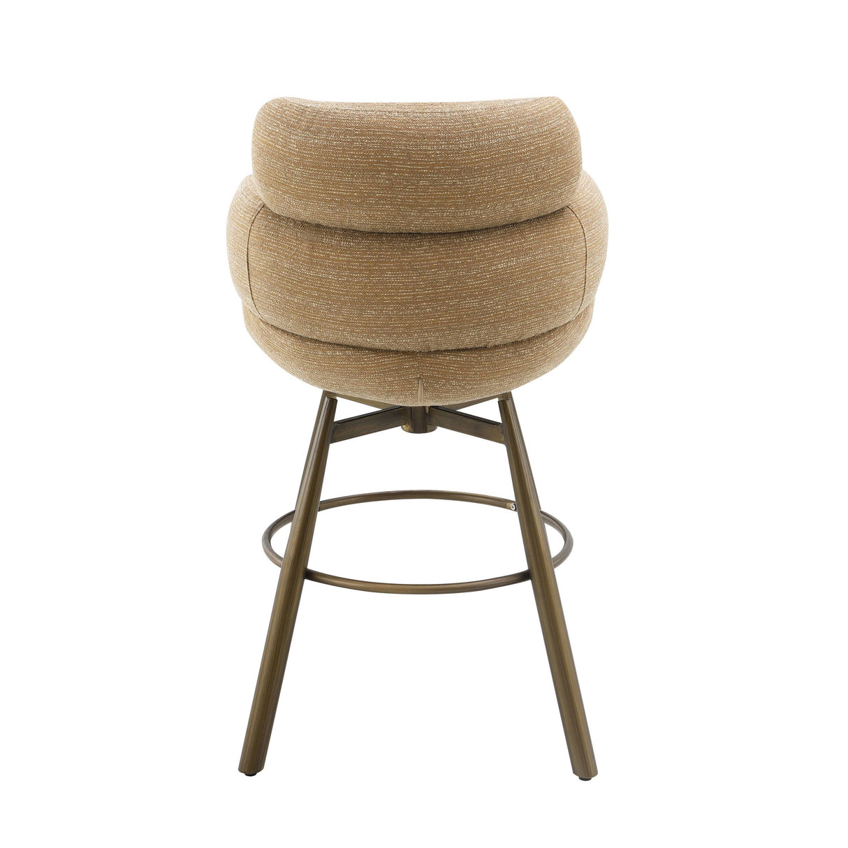 Taupe Chenille Swivel Counter Stool | Catchy