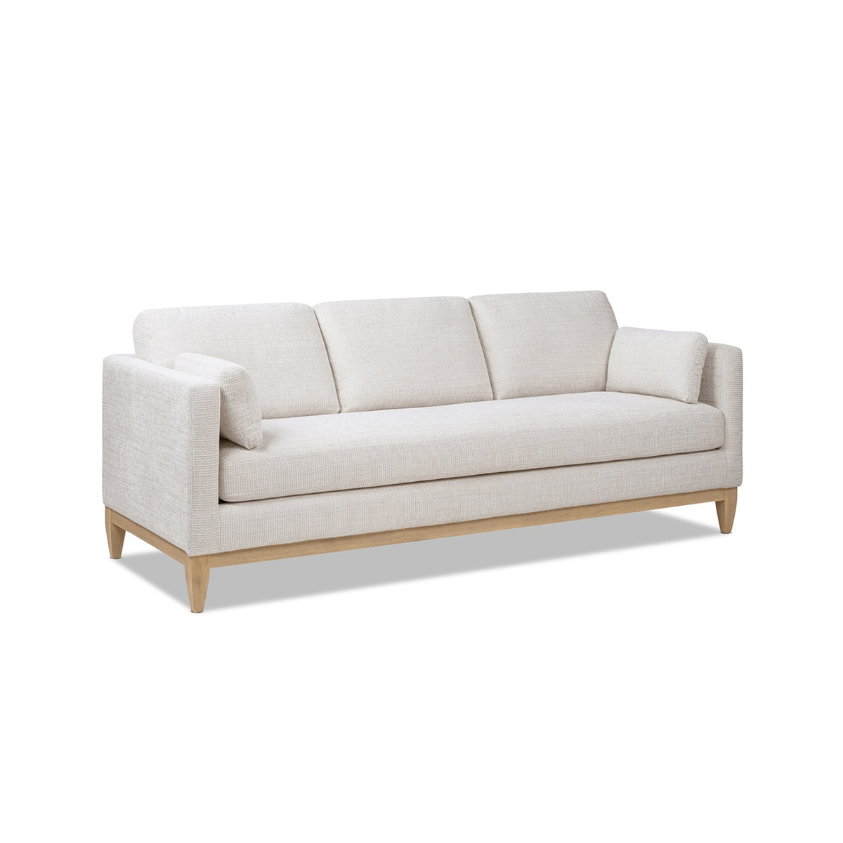 Knox Modern Farmhouse Sofa, Light Beige Chenille with Pinewood Frame - OROA Online Furniture