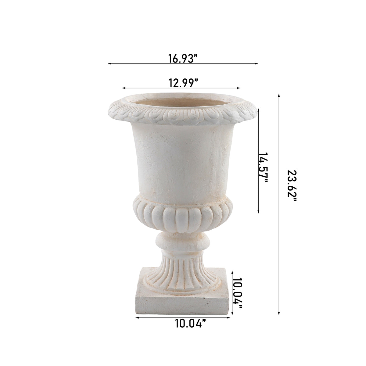 Antique Roman Pedestal Urn Planter | Catchy