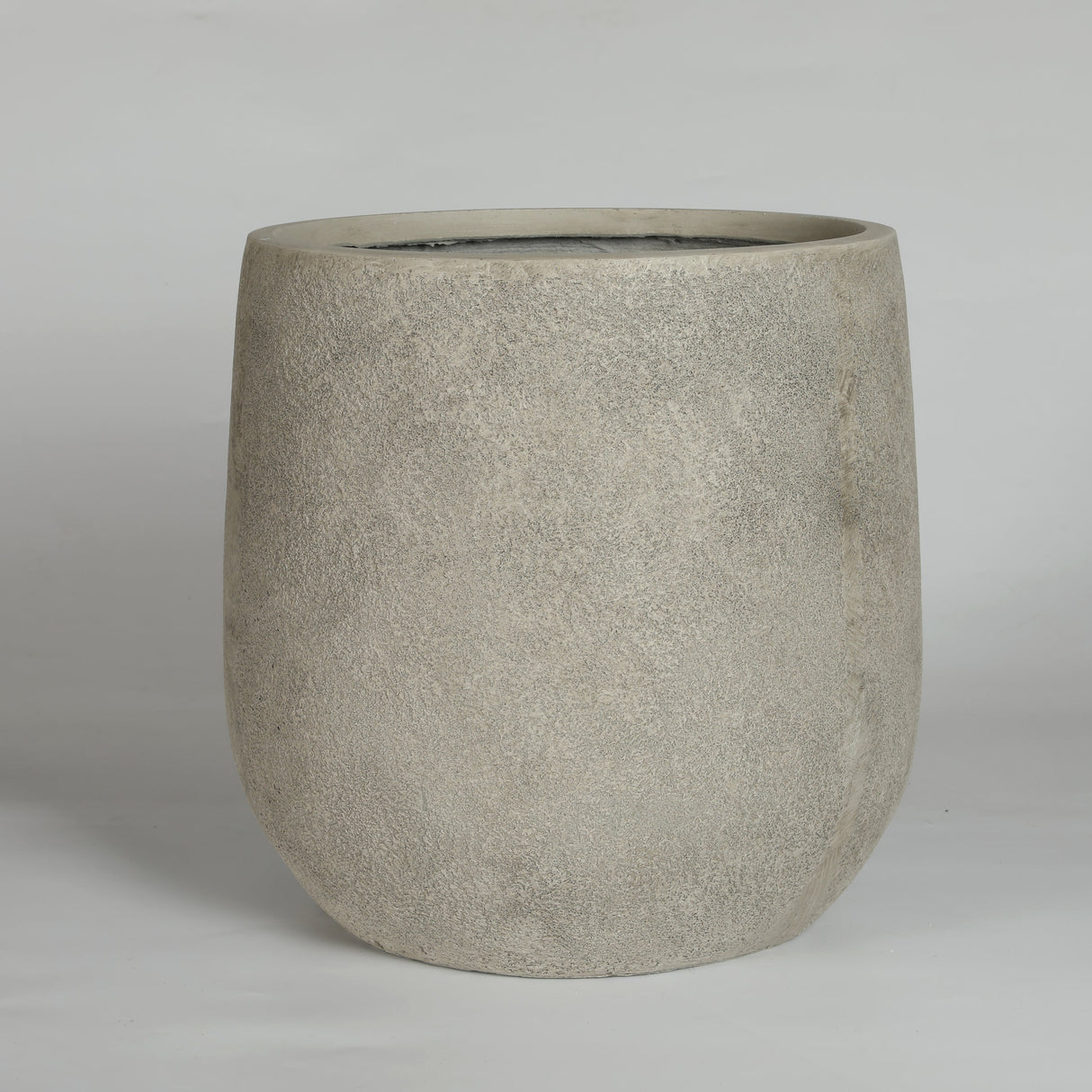 Round Concrete Planter (S/2) - Antique Grey