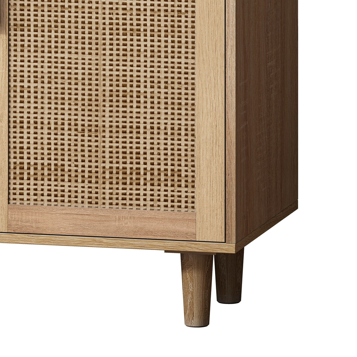 Elegant Rattan Storage Cabinet - OROA
