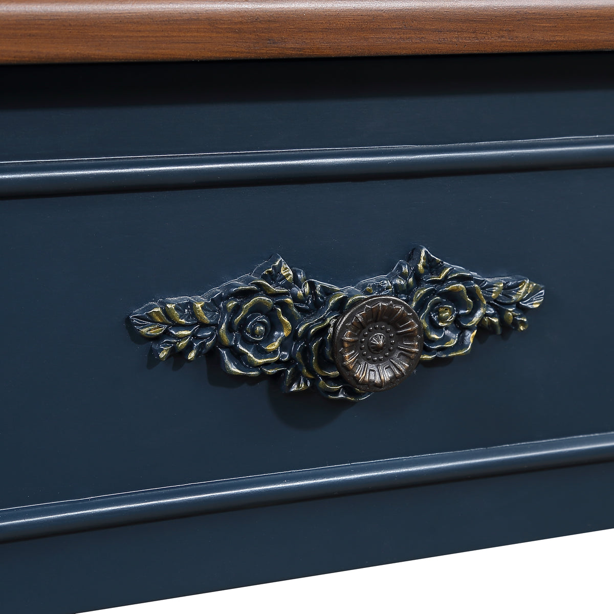 Modern European furniture - Retro Curved Wood Console Table - www.oroa.com