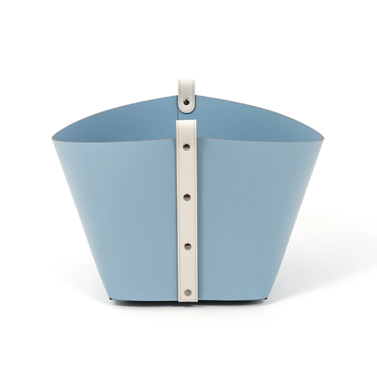 Leather Strapped Basket | Pinetti Ovo | OROA.com