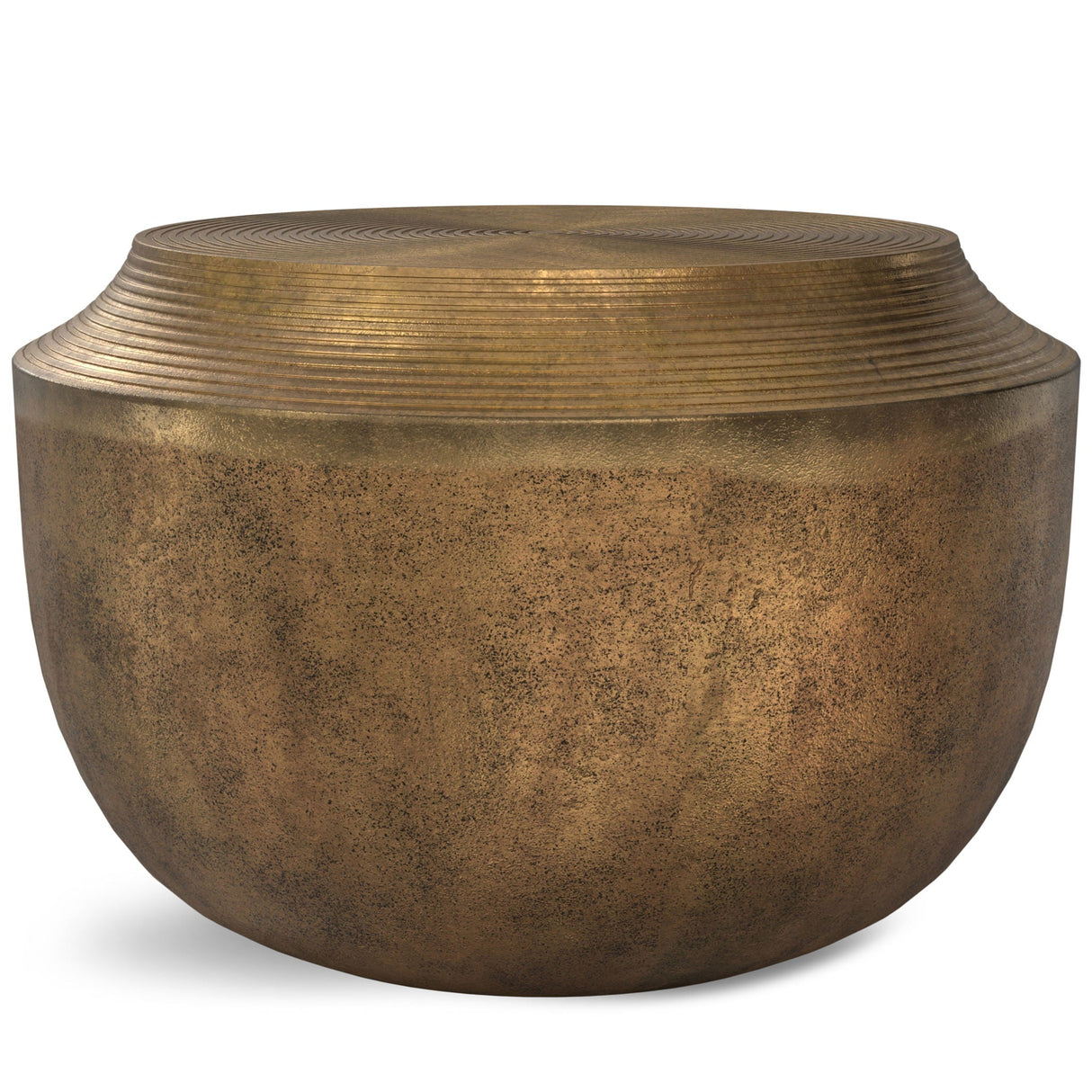 Timms - Cast Aluminum Coffee Table - Brown