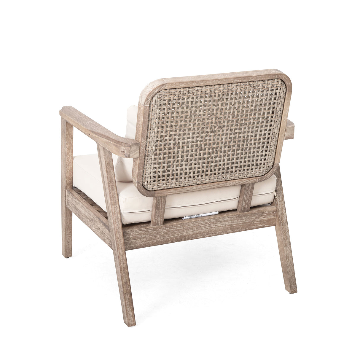 Outdoor Acacia Wood Patio Club Chair - OROA