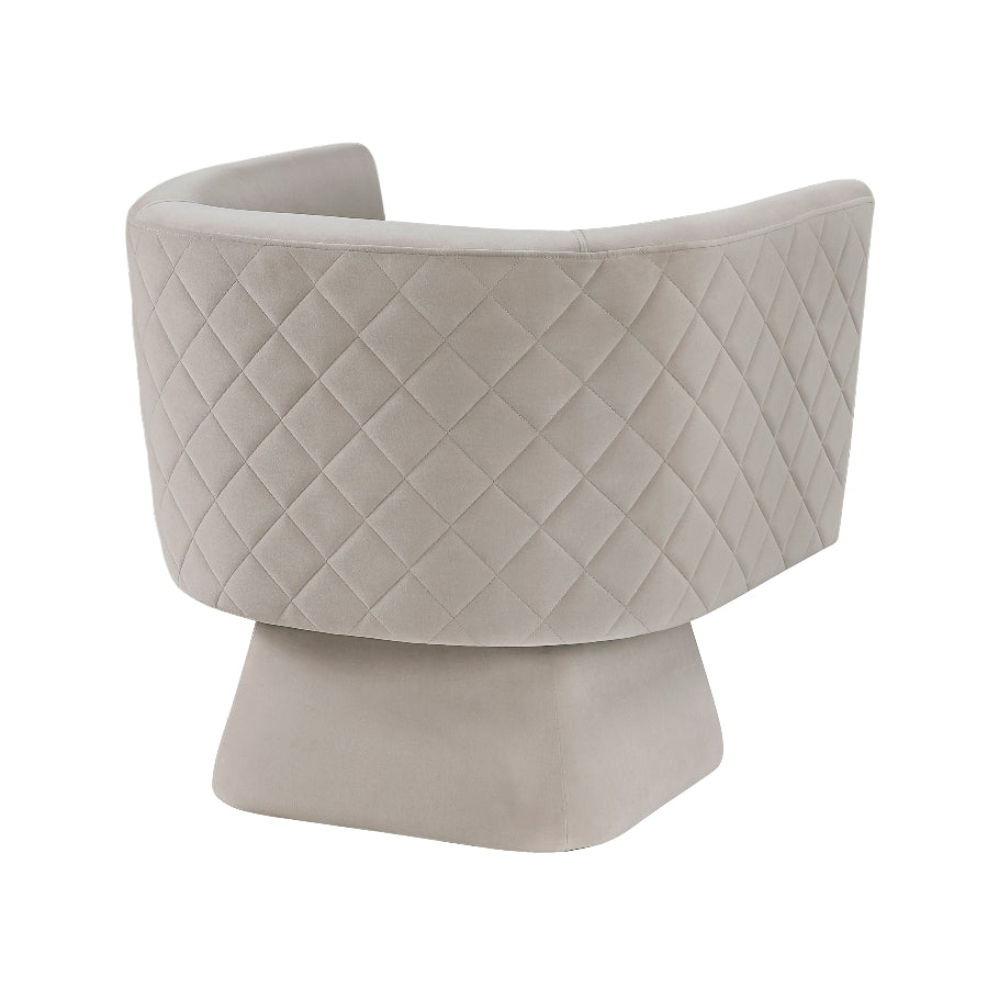 accent chair taupe swivel