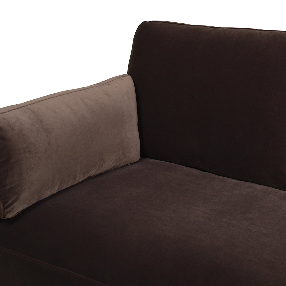 Knox Modern Farmhouse Sofa, Deep Brown Performance Velvet - OROA Online Furniture