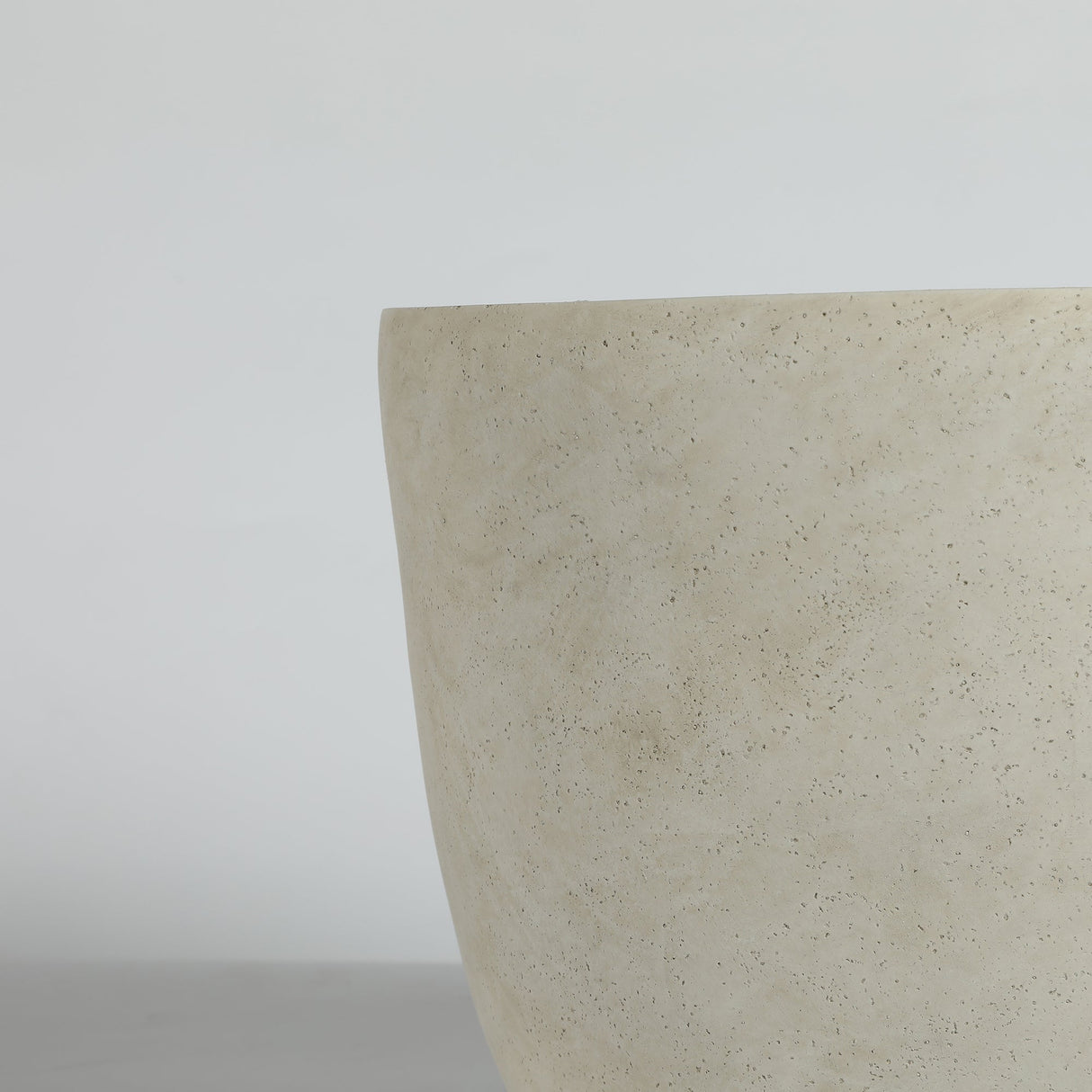 Round Concrete Planter (S/2), Large Outdoor Indoor/Outdoor