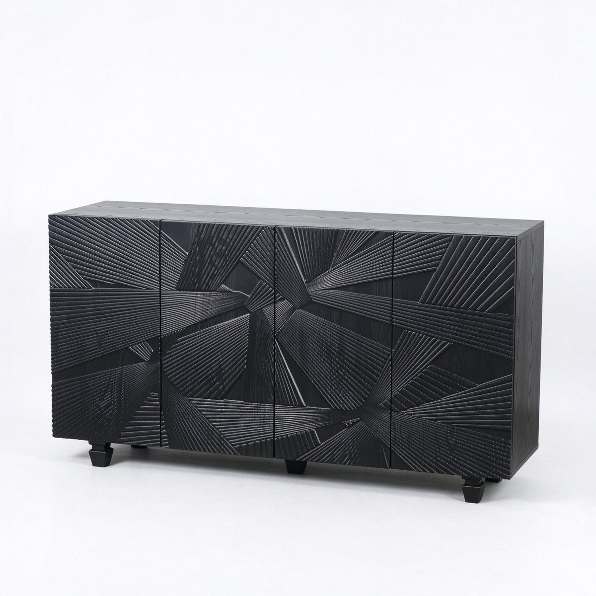Black Woven Pattern Sideboard 59 Inch – OROA, view 7
