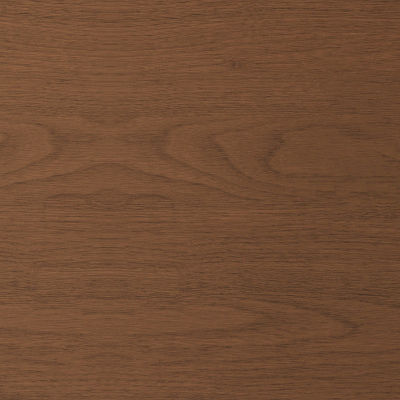Walnut Round Coffee Table with Hidden Drawer | OROA