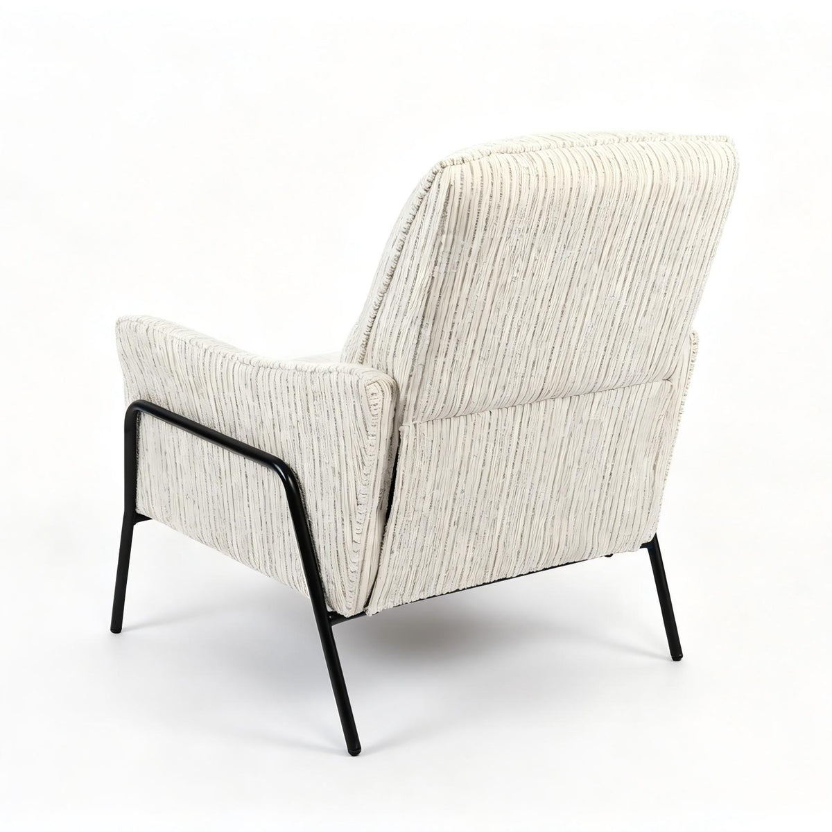 Riva Striped Accent Chair in Grey | OROA