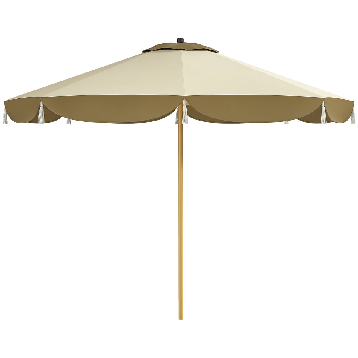 White Color-Block Patio Umbrella 9FT | Catchy