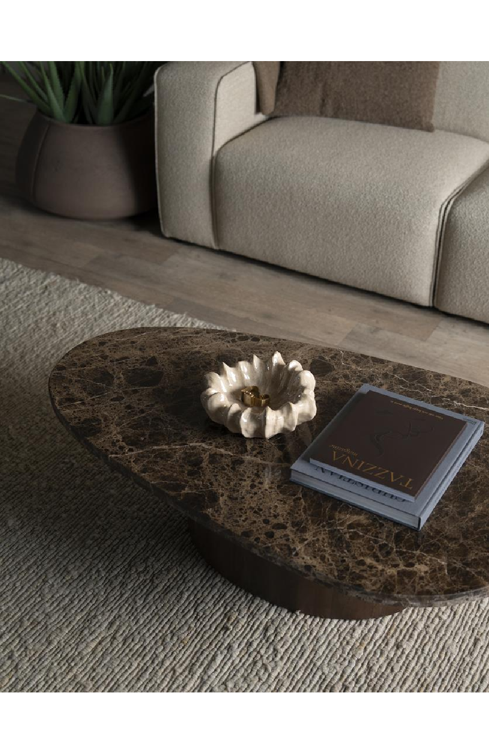 Brown Marble Coffee Table | Oroa.com