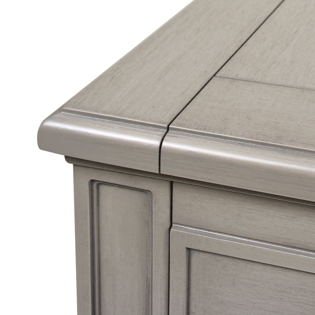 5 Drawer Executive Desk - Dove Gray