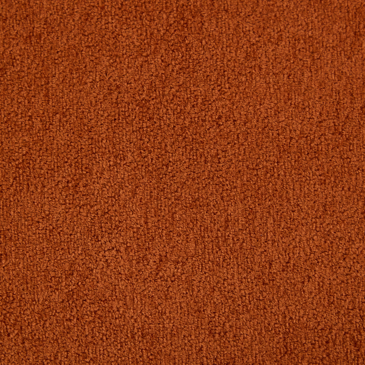 Round Orange Bouclé Loveseat - OROA
