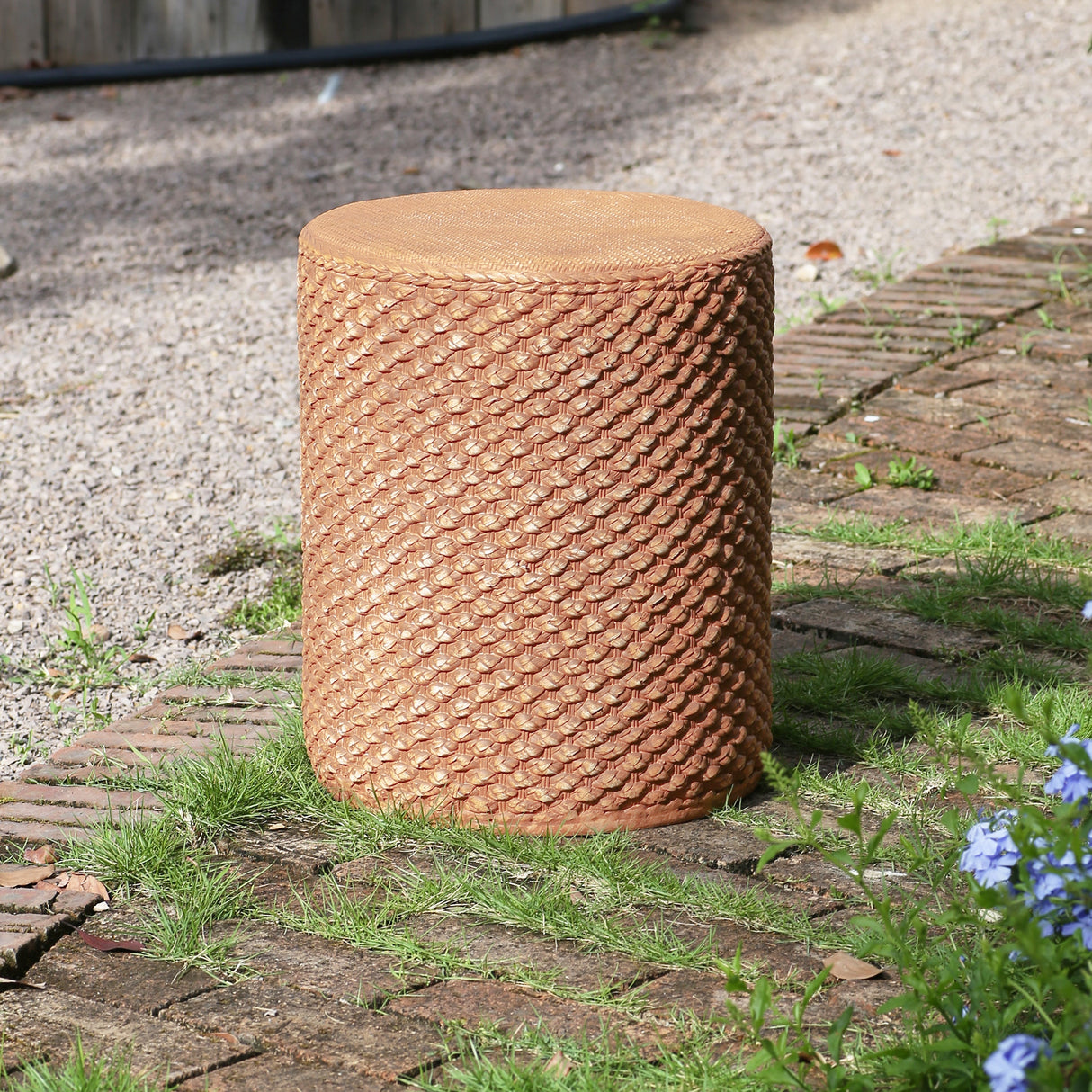 Evie Outdoor Patio - Side Table Brown