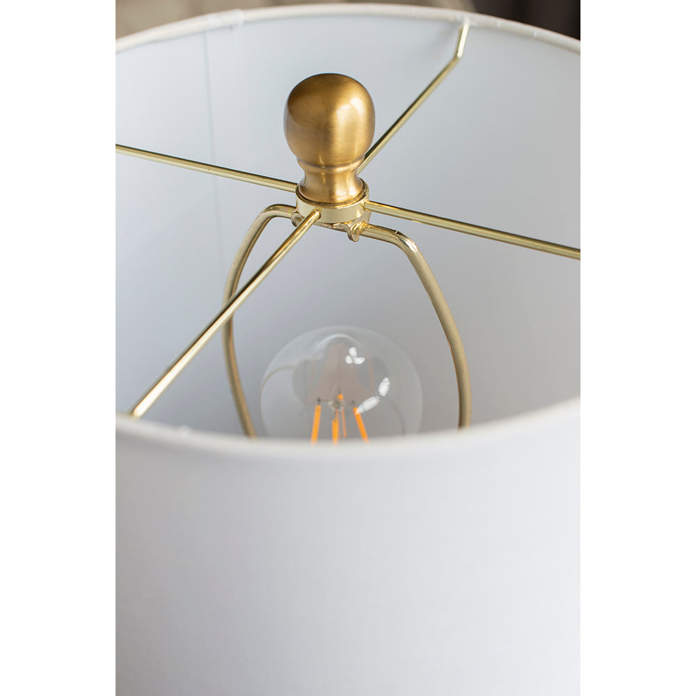 Marble Table Lamp Vintage Charm - OROA
