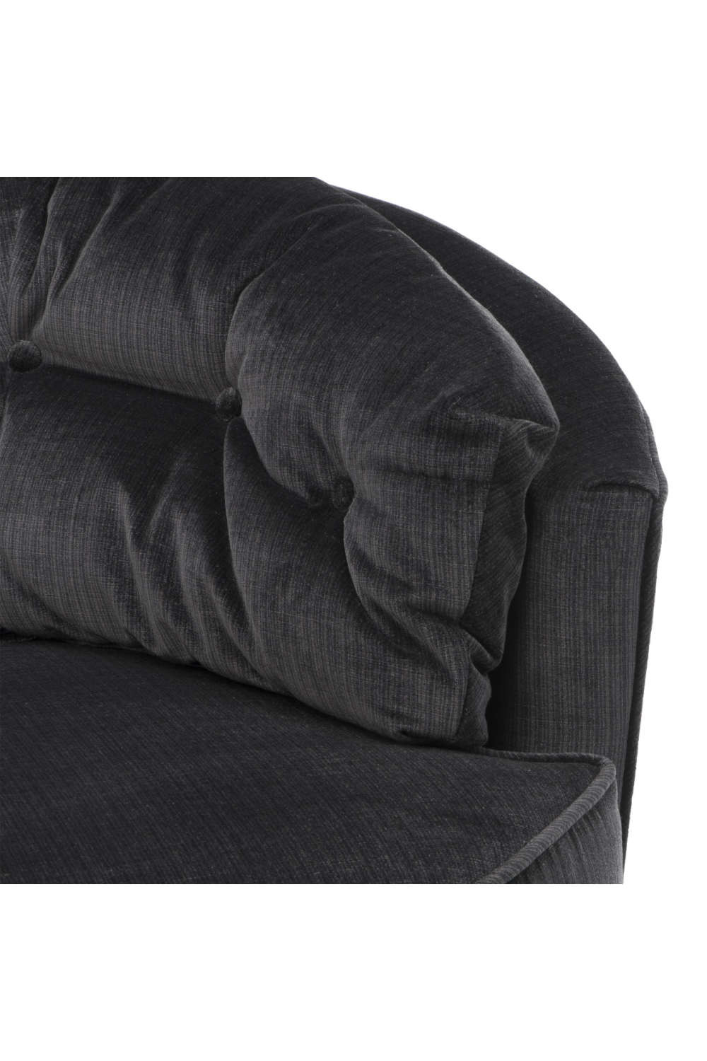 Black Velvet Swivel Chair | Eichholtz Recla | Oroatrade.com
