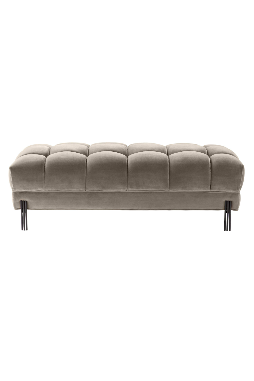Greige Tufted Upholstered Bench | Eichholtz Sienna | OROA.com