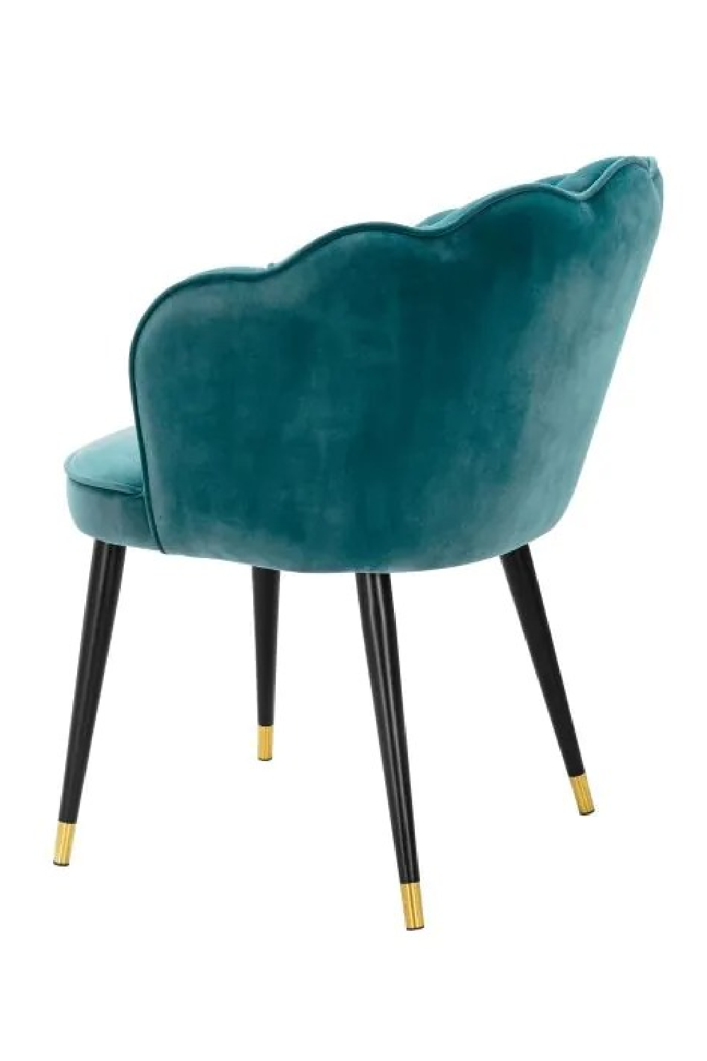 Green Velvet Scalloped Dining Chair | Eichholtz Bristol | Oroa.com