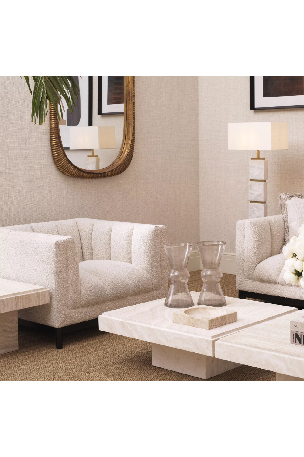 Channeled Boxy Lounge Chair | Eichholtz Ditmar | Oroa.com