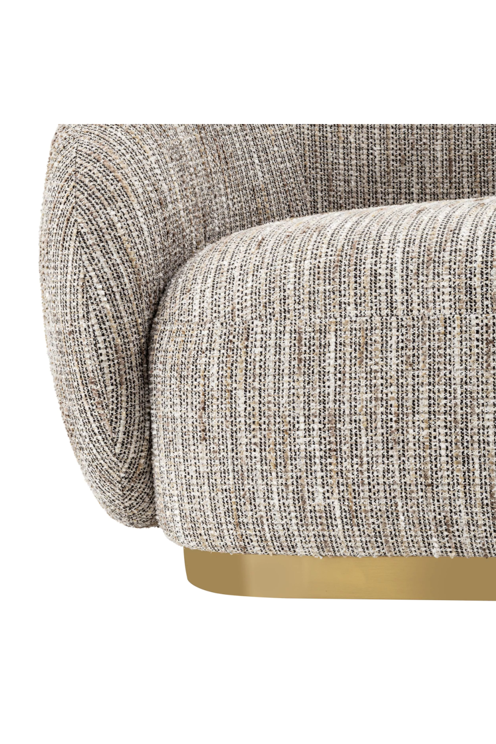 Brushed Brass Base Sofa | Eichholtz Brice | Oroa.com
