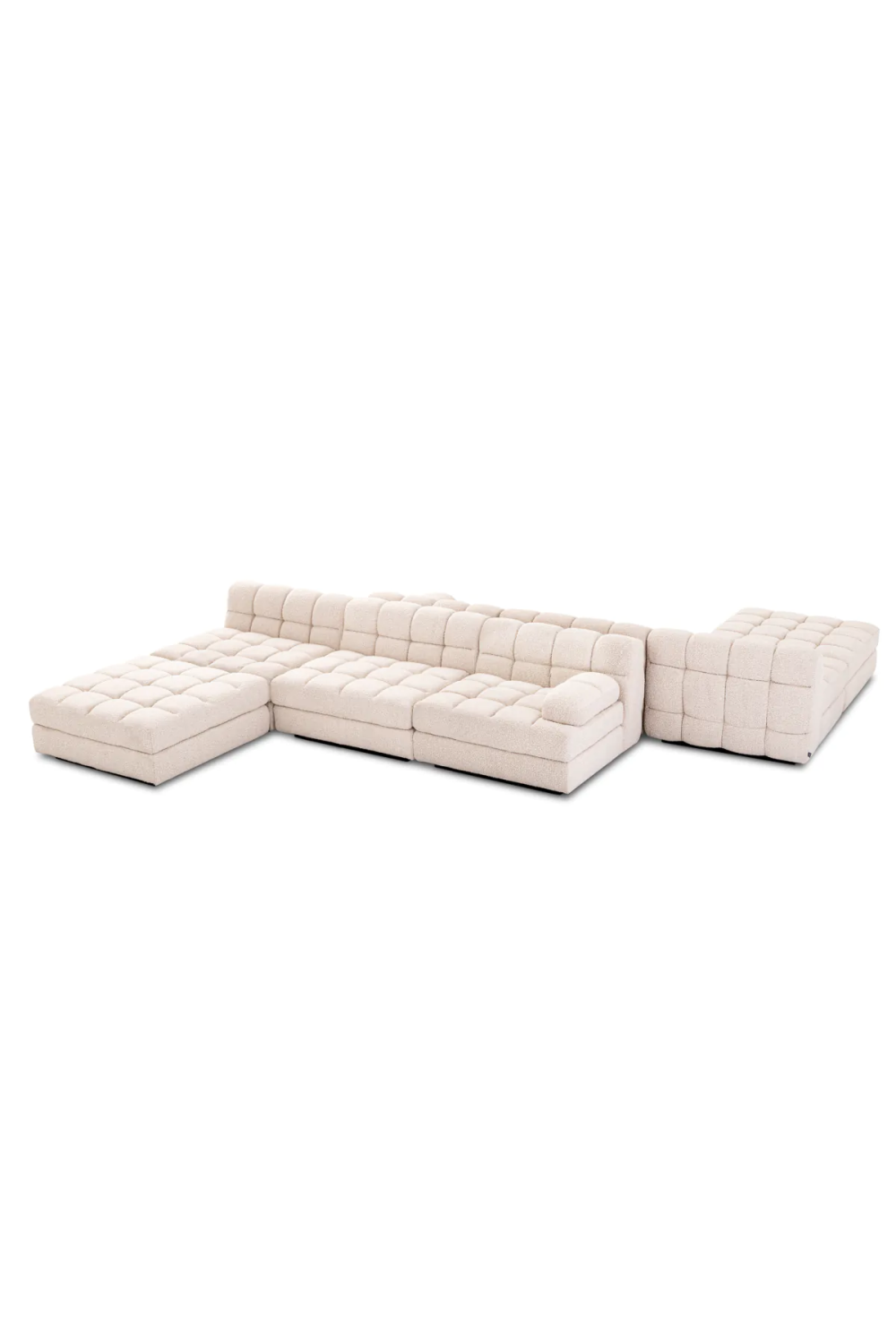 Cream Boucle Modern Sofa | Eichholtz Dean