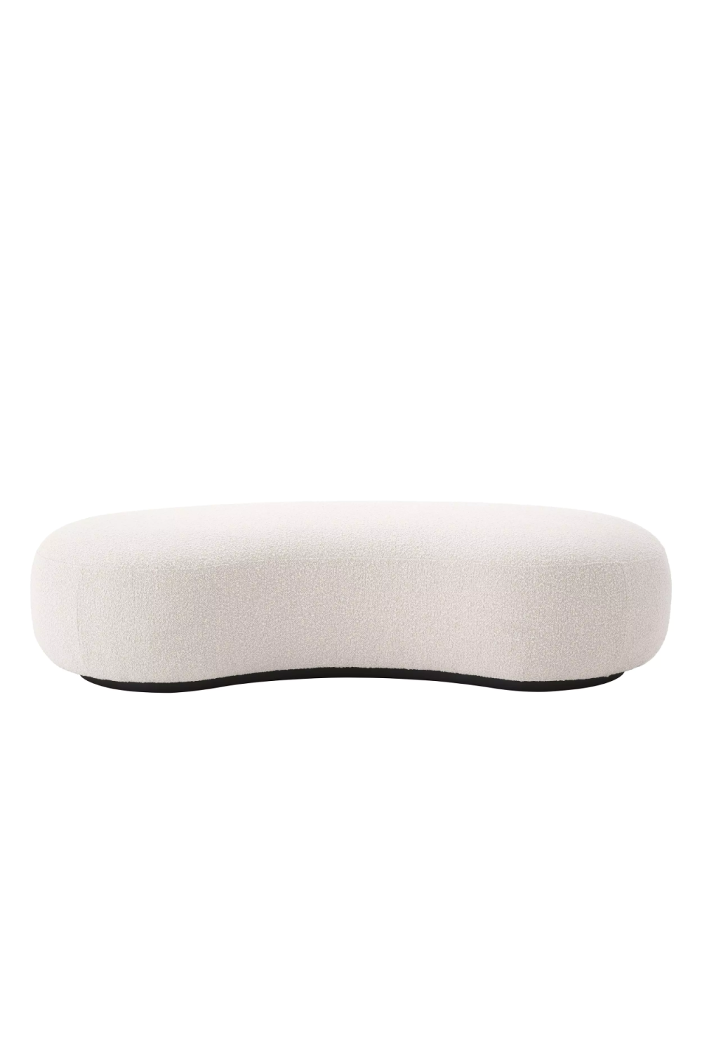 Bouclé Cream Curve Bench | Eichholtz Björn | Oroa.com