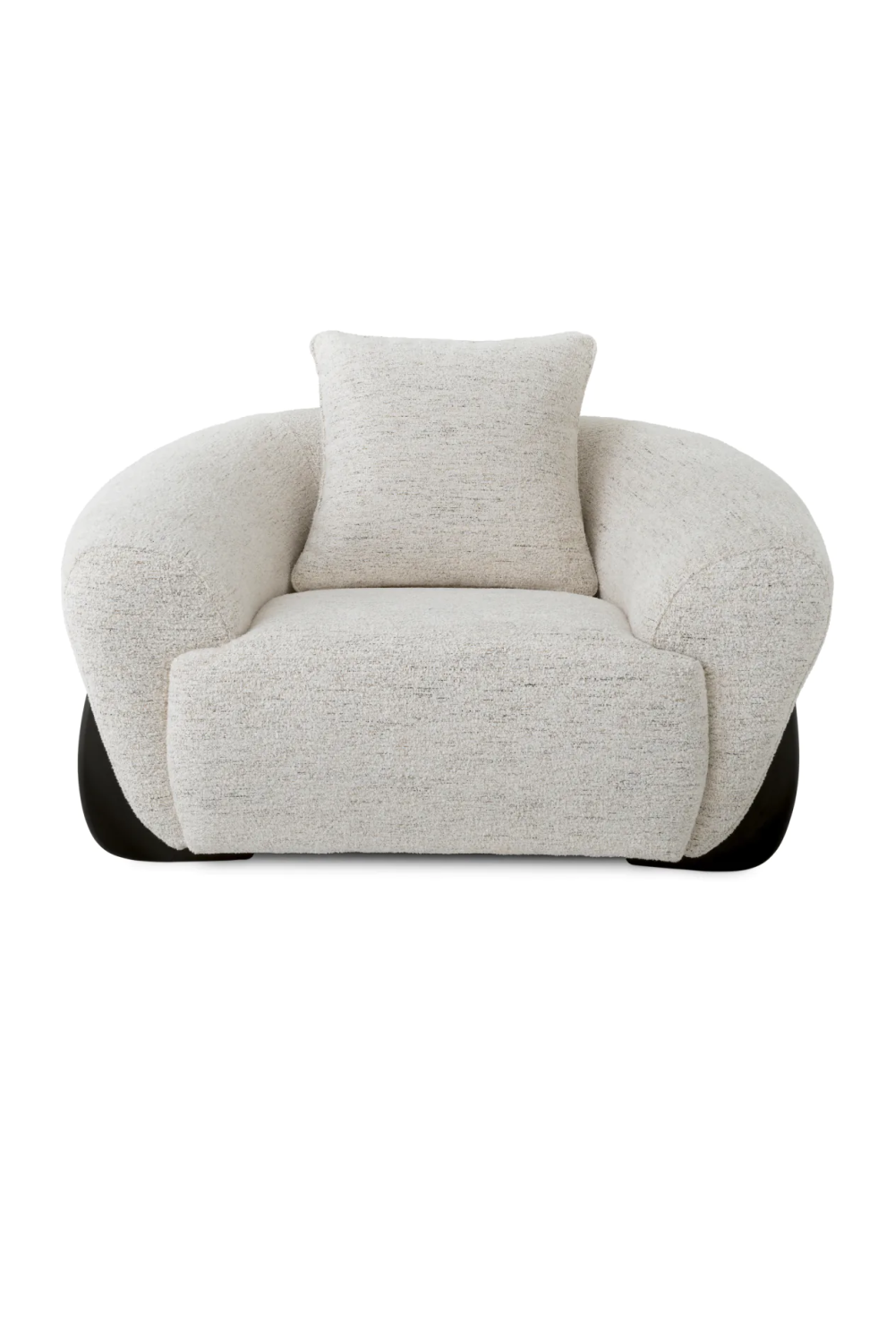 White Curved Lounge Chair | Eichholtz Siderno | Oroa.com