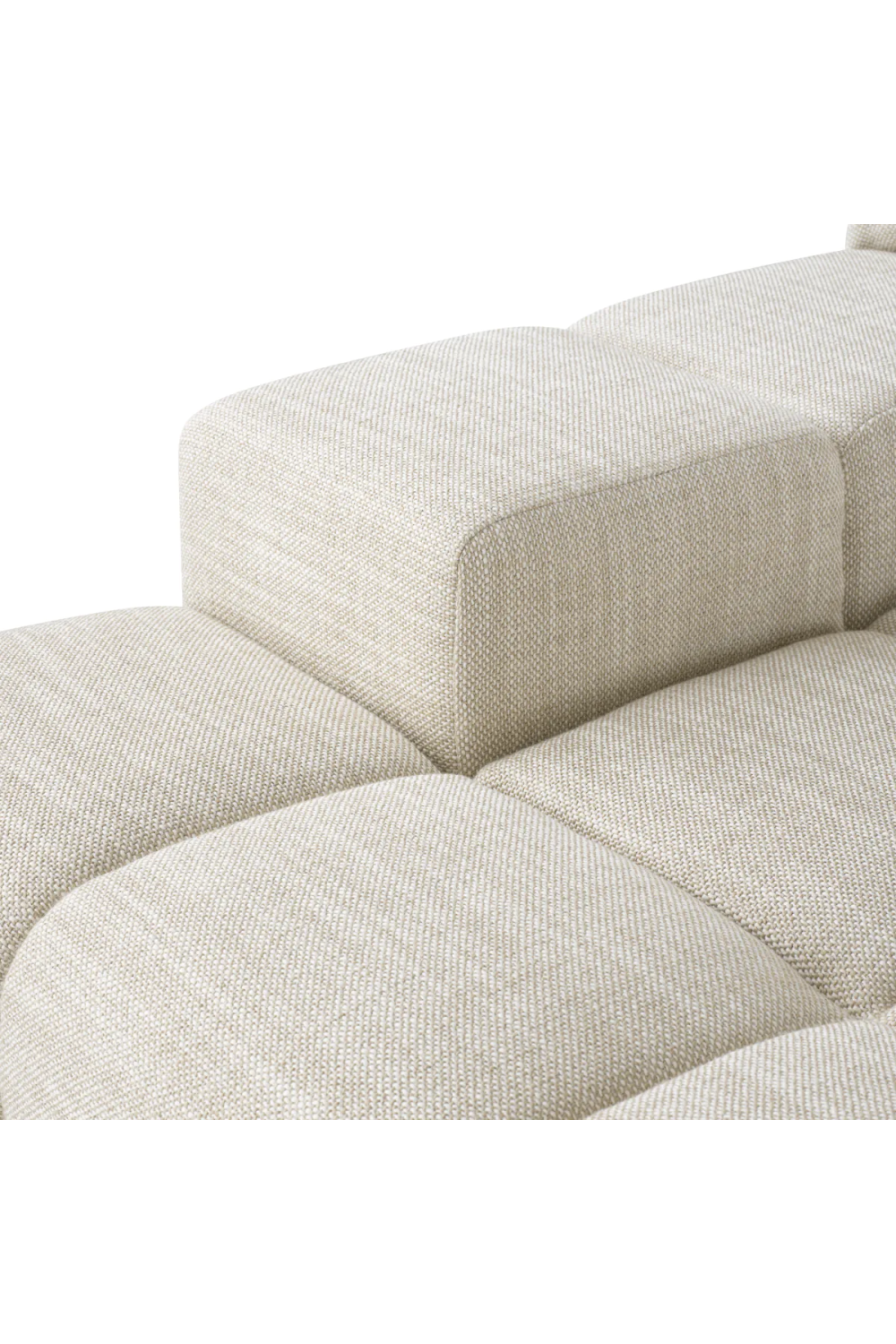 Beige Grid-Tufted Modular Sofa | Eichholtz Hunter | Oroa.com