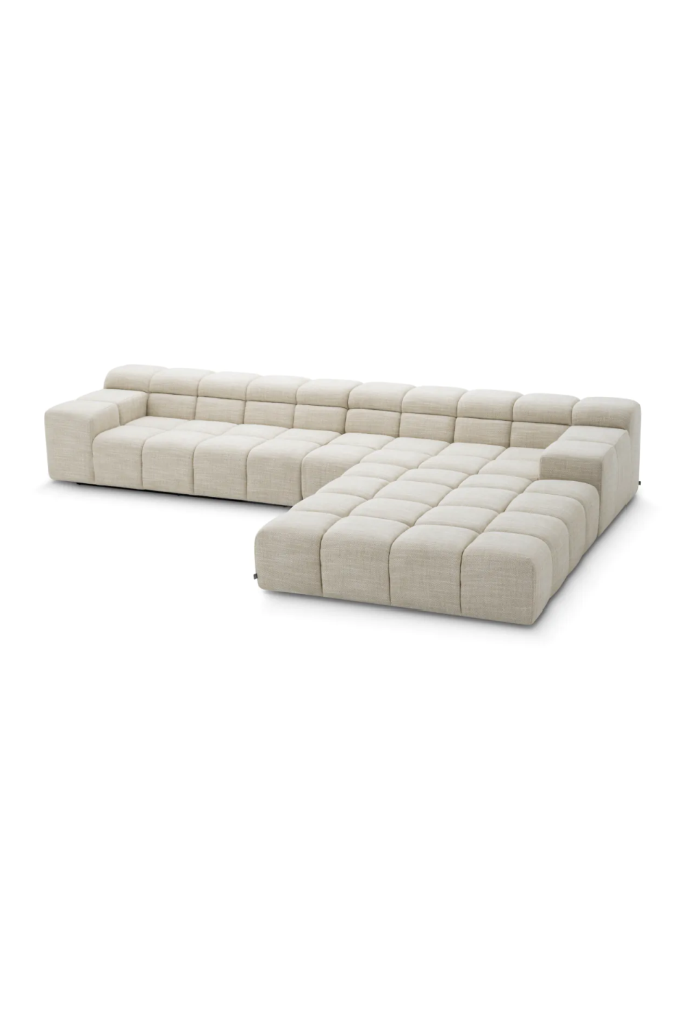 Beige Grid-Tufted Modular Sofa | Eichholtz Hunter | Oroa.com