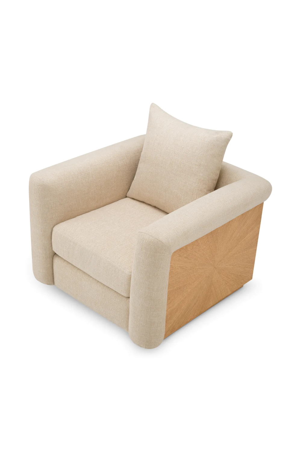 Ecru Fabric Lounge Chair | Eichholtz Amadeo | Oroa.com