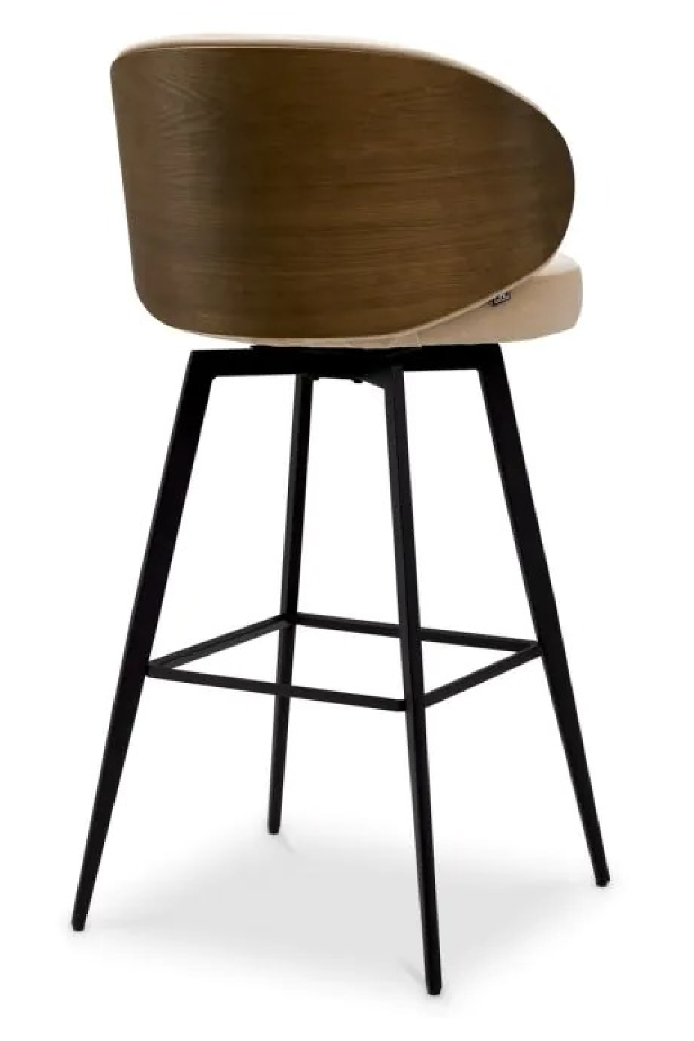 Curved-Back Beige Bar Stool | Eichholtz Camerota | Oroa.com