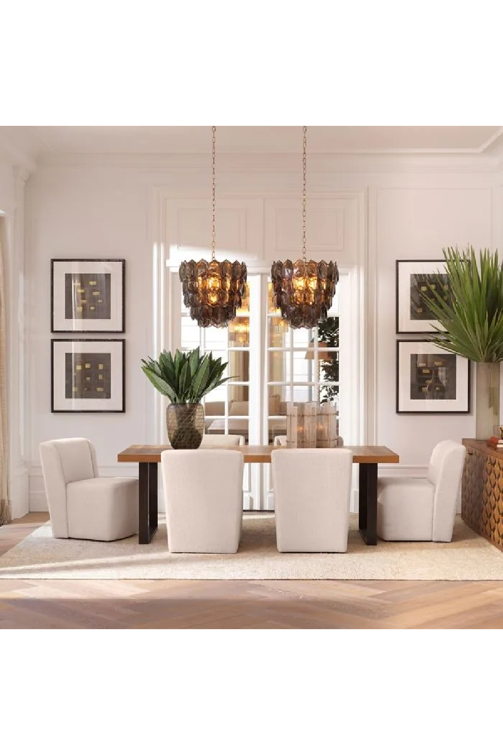 Cream Upholstered Dining Chair | Eichholtz Selene | Oroa.com