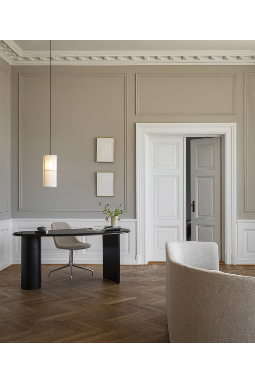 Hidden Storage Oak Desk | Audo Copenhagen The Eclipse | Oroa.com