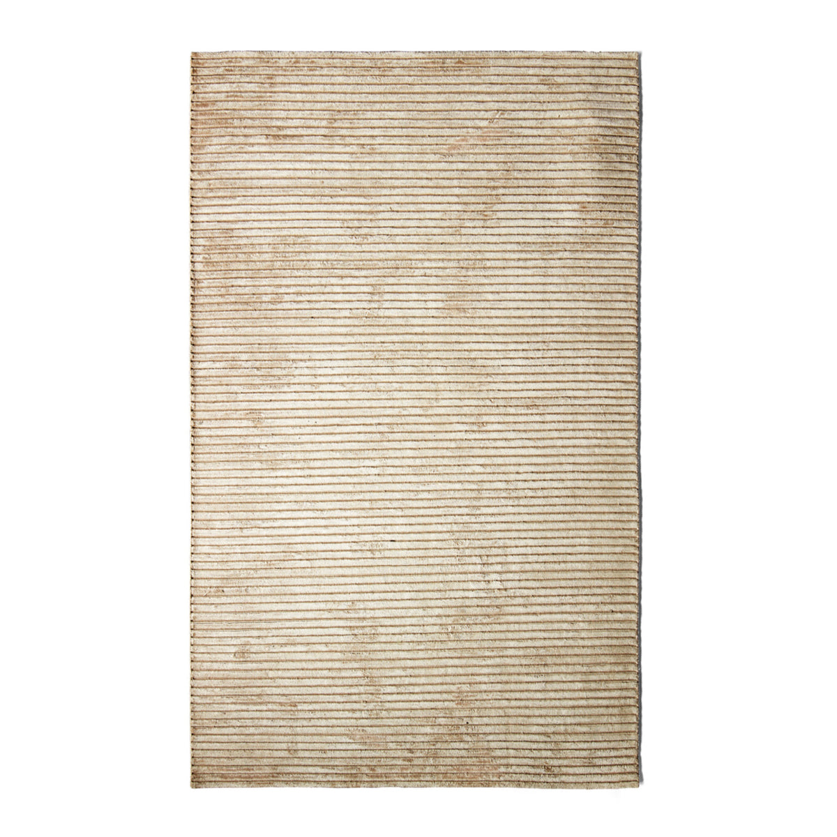Beige Ribbed Fabric Rug | Audo Copenhagen Houkime