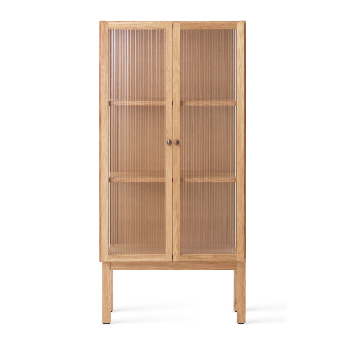 Reeded Glass 2-Door Cabinet | Audo Copenhagen Curiosity