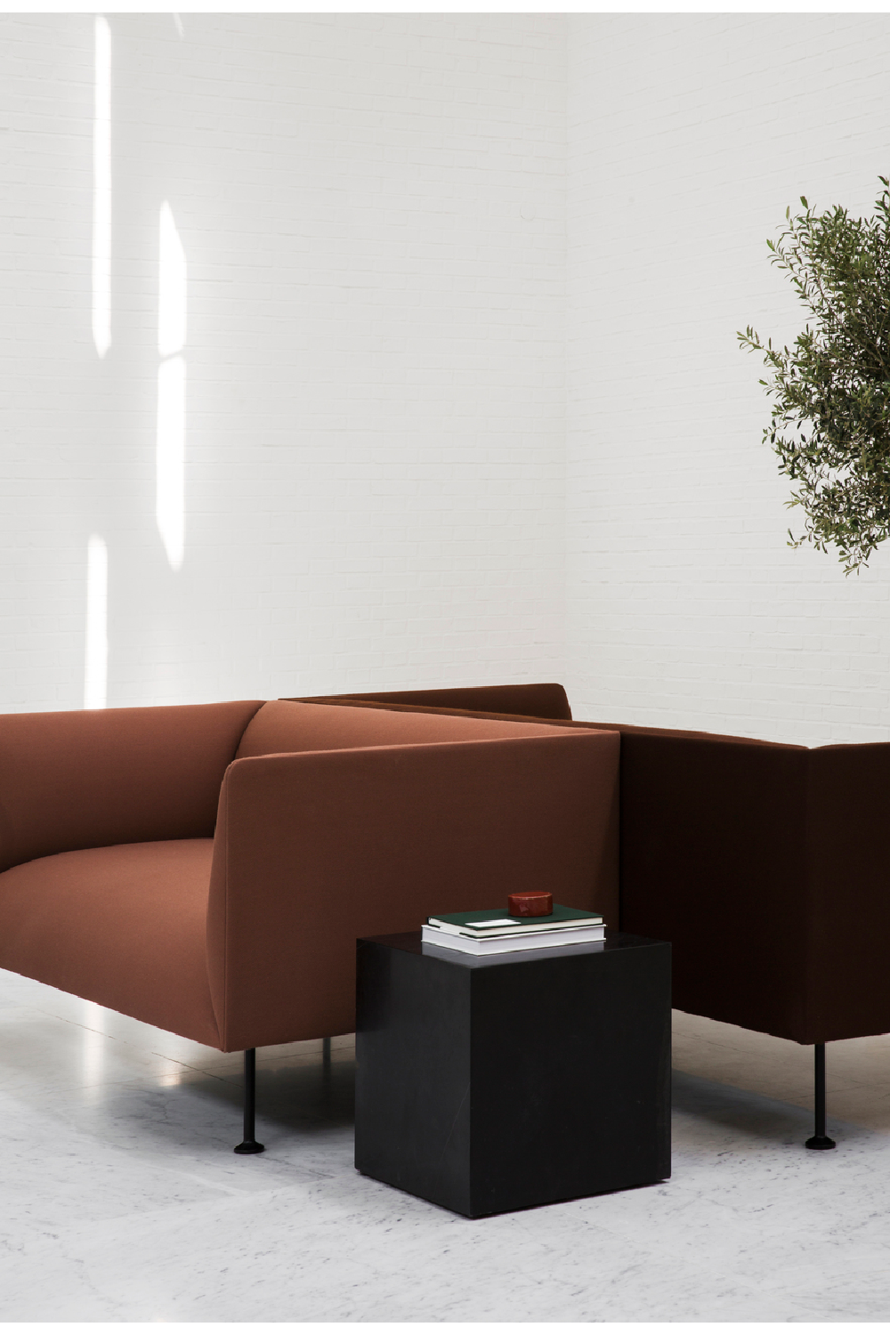 Stone Cubic Column | Audo Copenhagen Plinth | Oroa.com