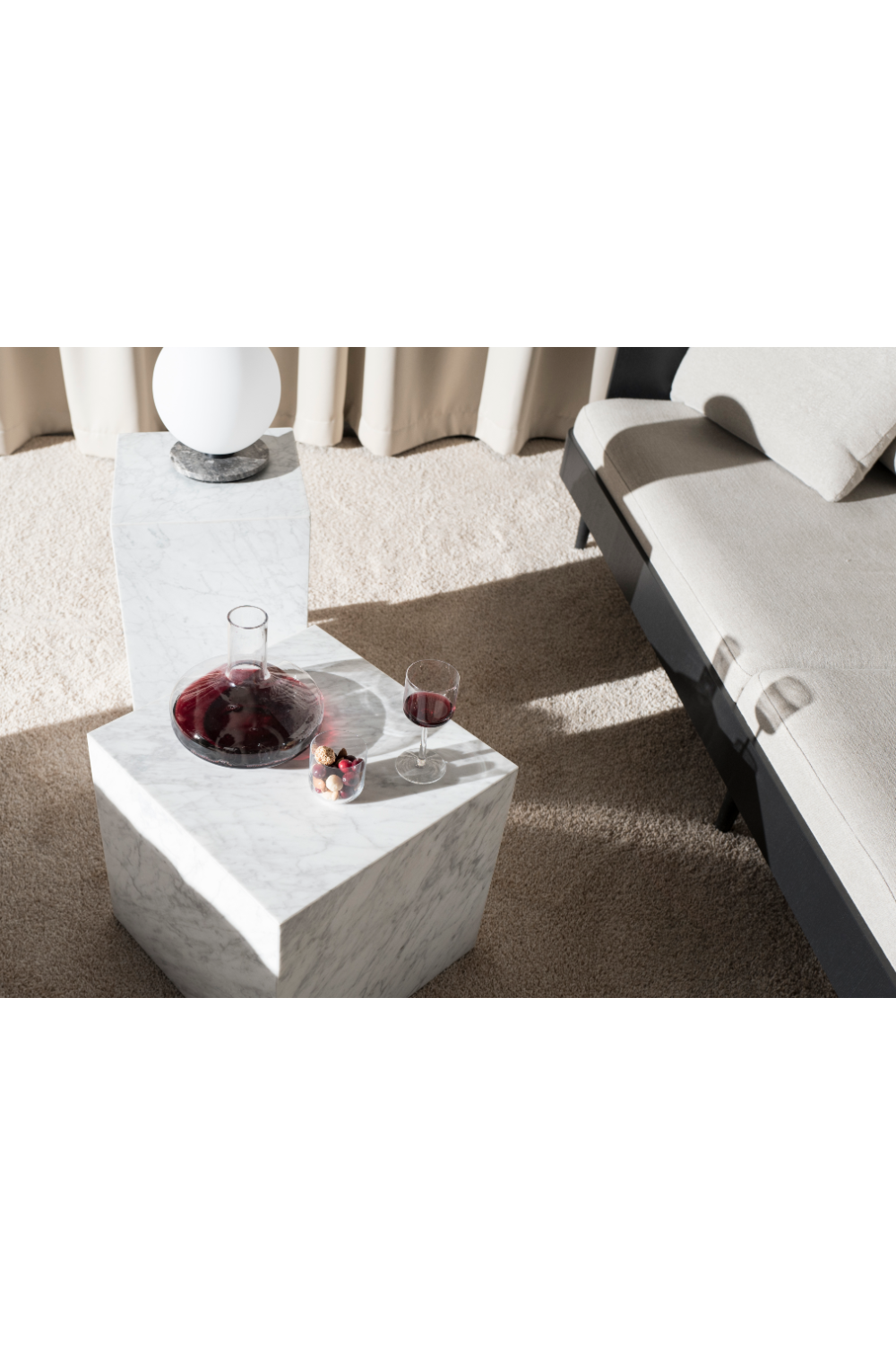 Stone Cubic Column | Audo Copenhagen Plinth | Oroa.com