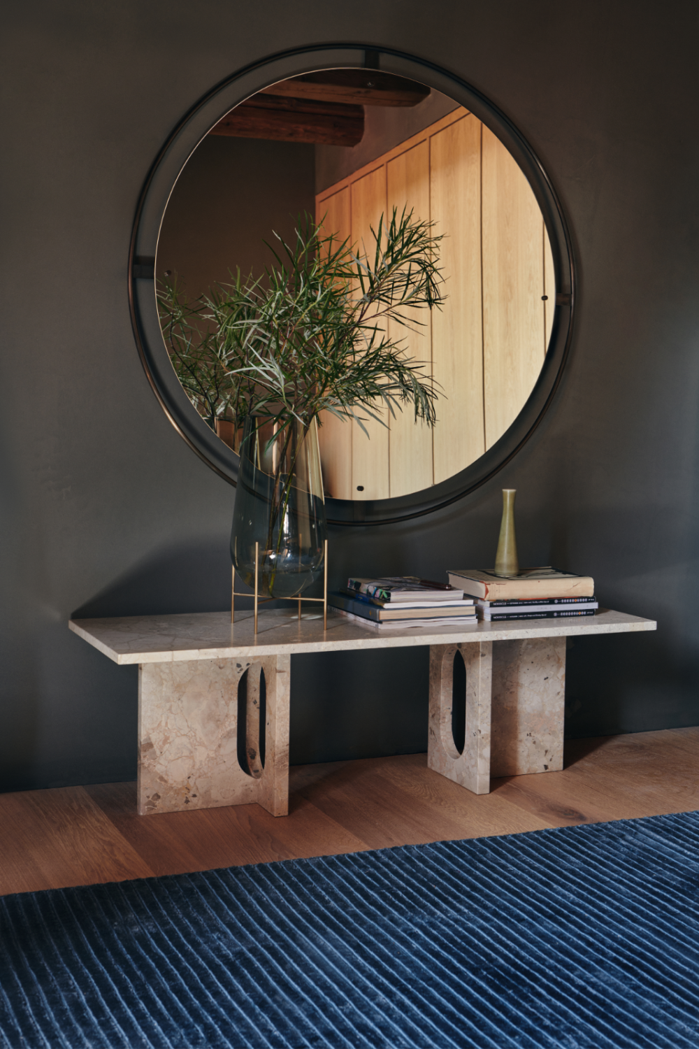 Round Brass Mirror L | Audo Copenhagen Nimbus | Oroa.com