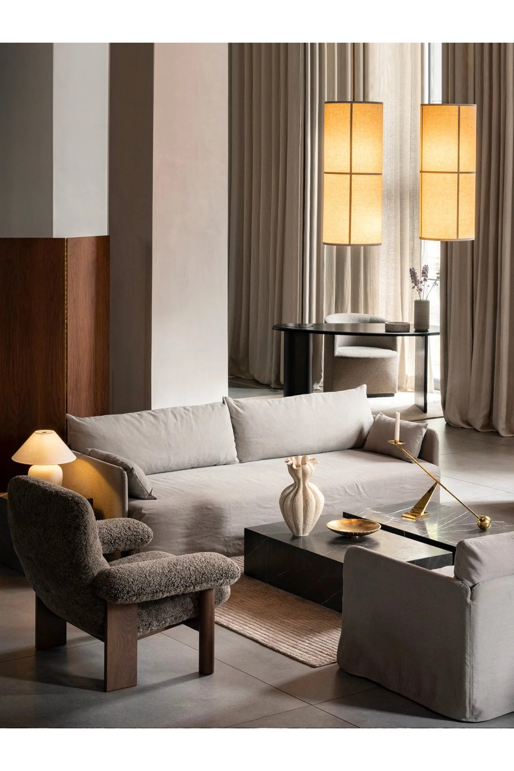 Sheepskin Lounge Chair | Audo Copenhagen Brasilia | Oroa.com