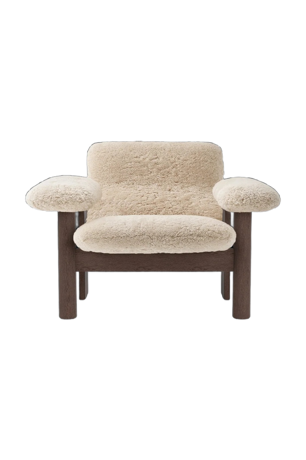 Low Back Sheep Skin Lounge Chair | Audo Copenhagen Brasilia | Oroa.com